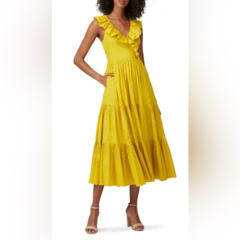 kate spade new york - Poplin Ruffle Tiered Dress